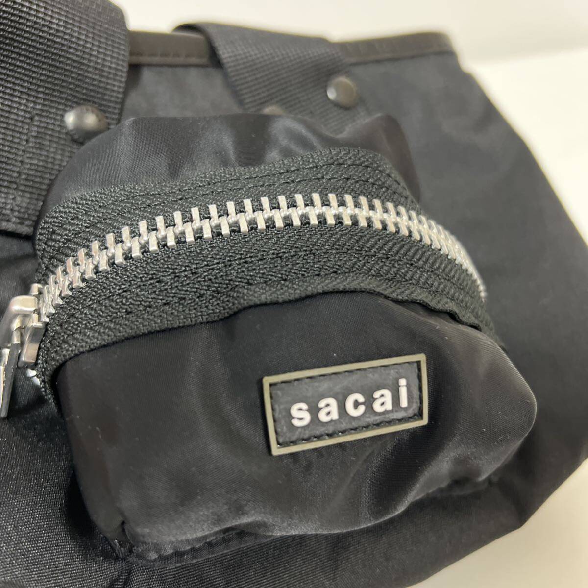sacai Coal Tote Bag Small サカイ ロゴパッチ ミニトートバッグ sacai Coal Tote Bag Small サカイ ロゴパッチ ミニトートバッグ