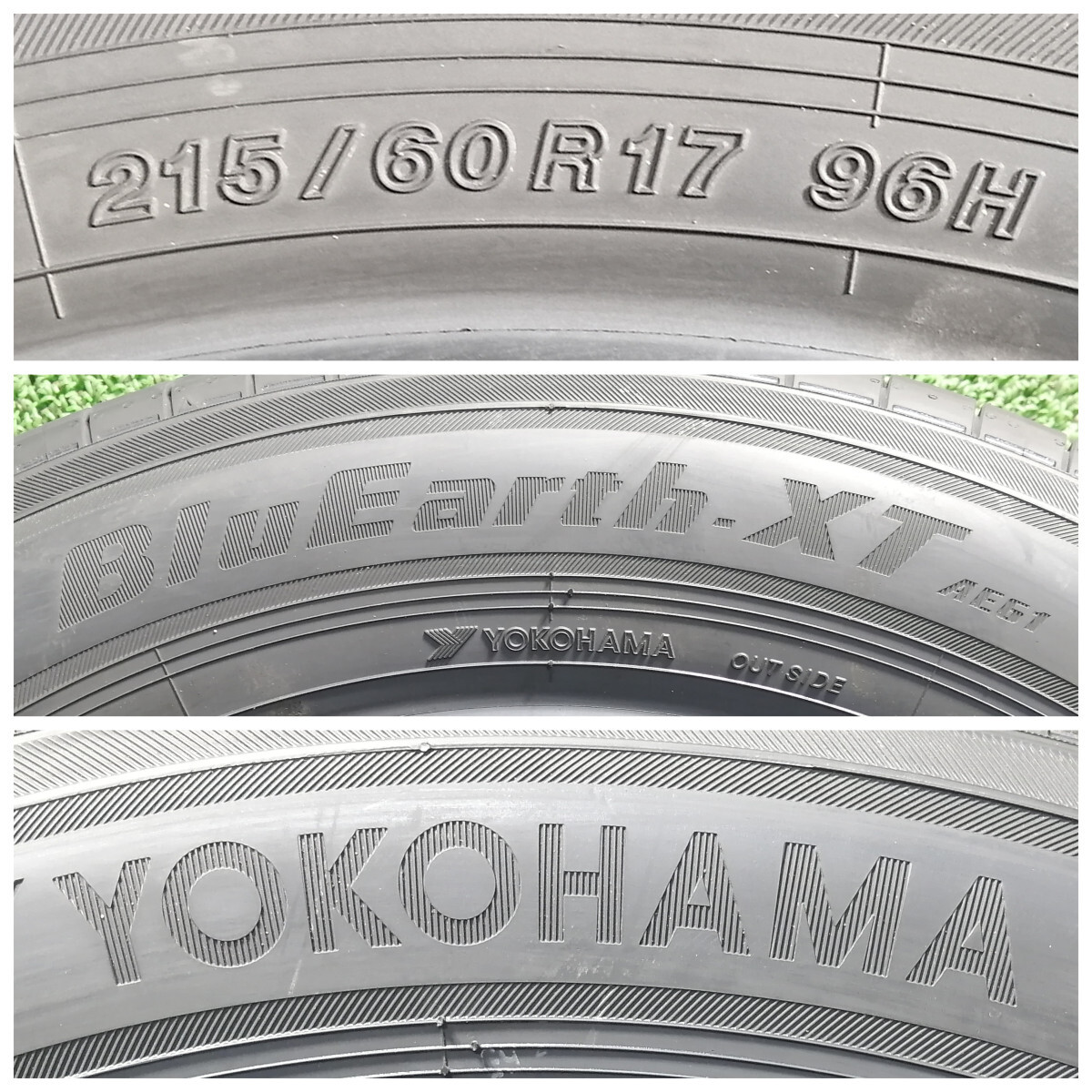 215/60R17 96H Yokohama BluEarth-XT AE61 新品 サマータイヤ 4本セット 2022年製 送料無料 ヨコハマタイヤ 215/60/17_画像3
