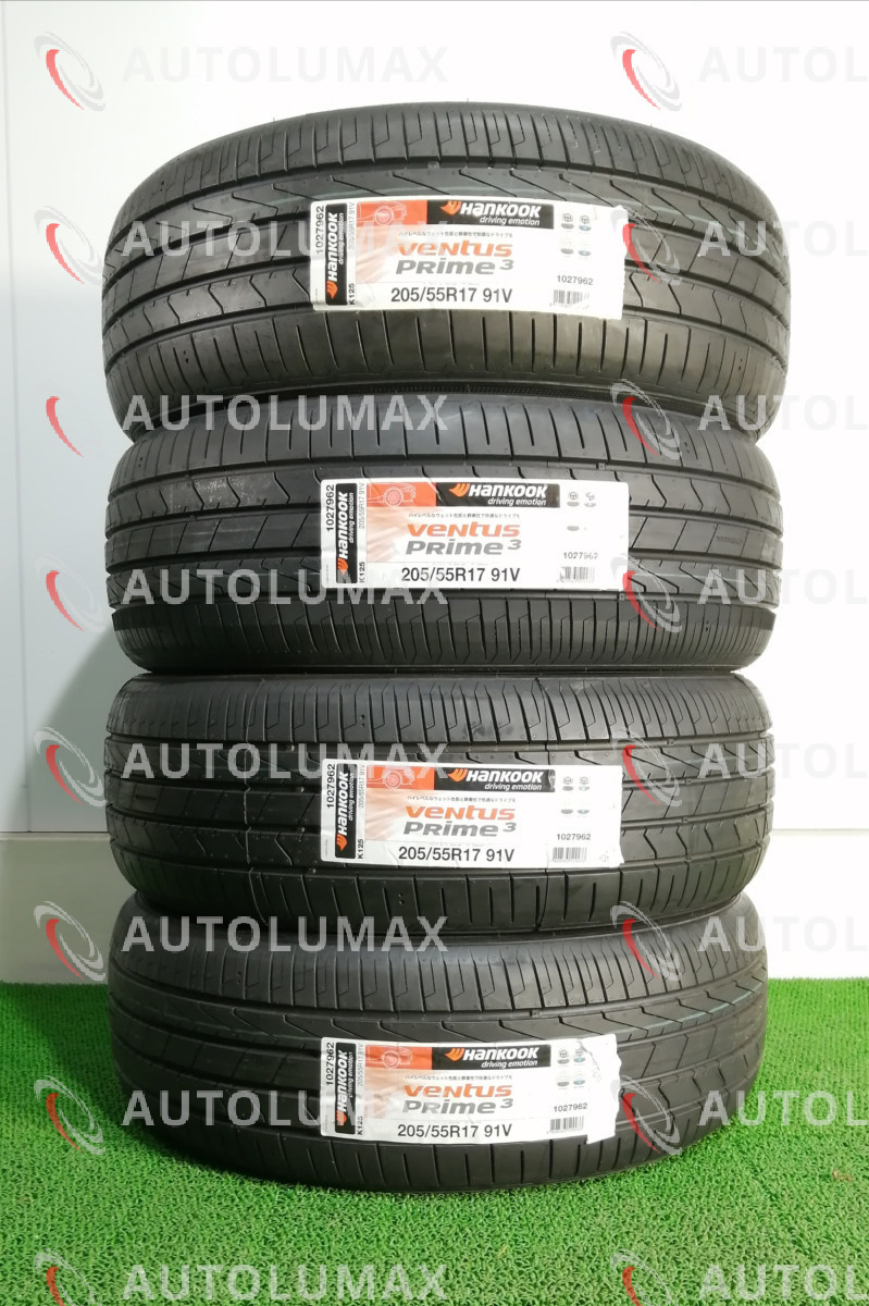 205/55R17 91V Hankook Ventus Prime3 K125 新品 サマータイヤ 4本セット 2022年製 送料無料 ハンコック 205/55/17_画像1