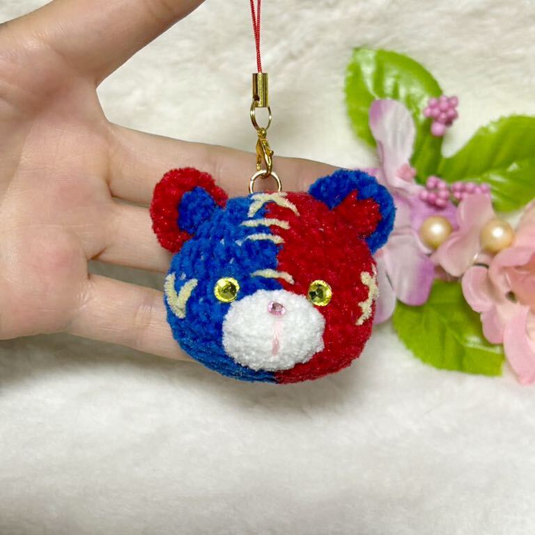 tsu. is ... Chan * red & blue knitting strap *