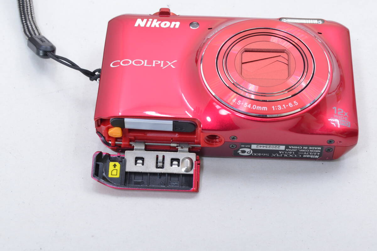 【ecoま】NIKON COOLPIX S6400 レッド/タッチパネル動作OK コンパクトデジタルカメラ_画像8