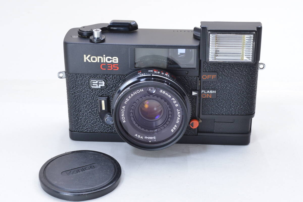 【ecoま】KONICA C35 EF no.1854411 現状品 コンパクトフィルムカメラ_画像1