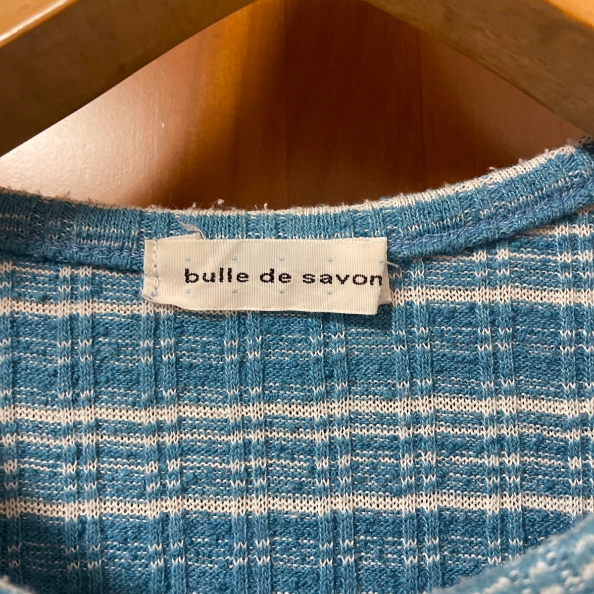 bulle de savon ボーダー　Tシャツ　七分　半袖　洋服　古着