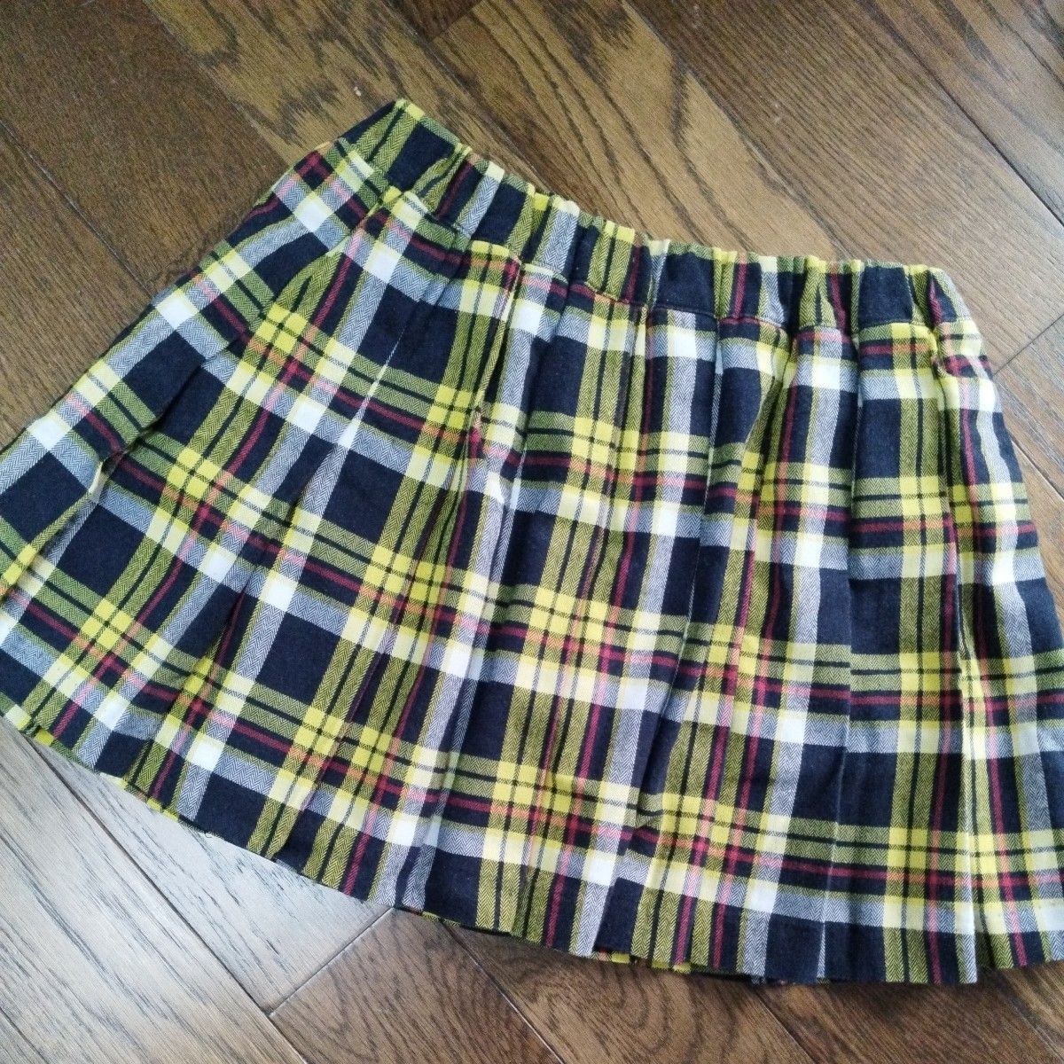 【使用回数１回のみ】女の子★Jenni チェック柄のスカート風ショートパンツ 150cm