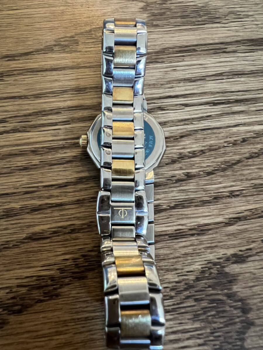 ボーム＆メルシエ リビエラ YG×SS コンビ ホワイト文字盤 QZ レディース腕時計 可動品の画像7