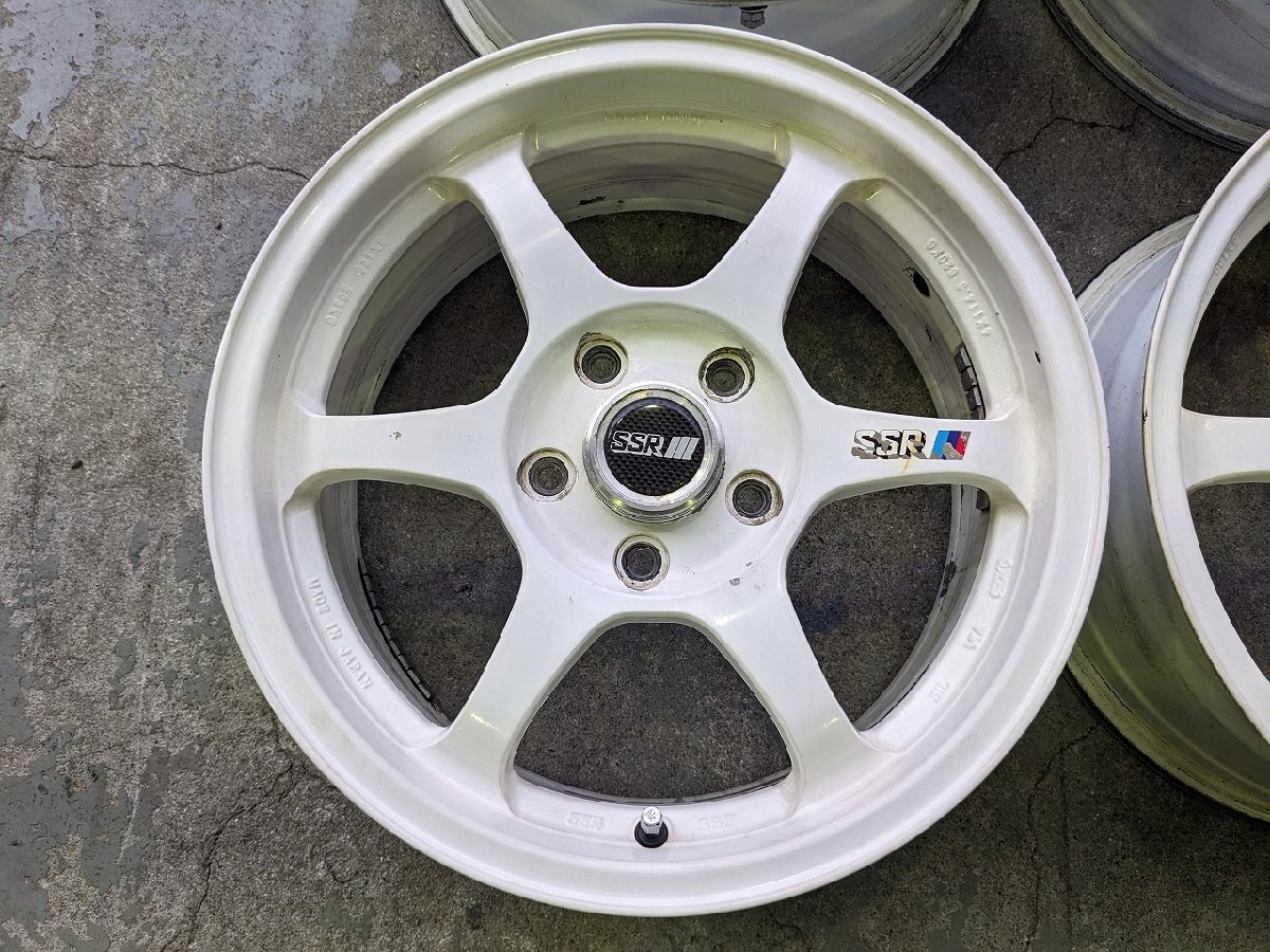 トレッド新横浜師岡店 大特価!! 中古アルミホイールのみ 4本 SSR TYPE-C 16インチ7.0J-5穴114.3+42 ホワイトの画像2