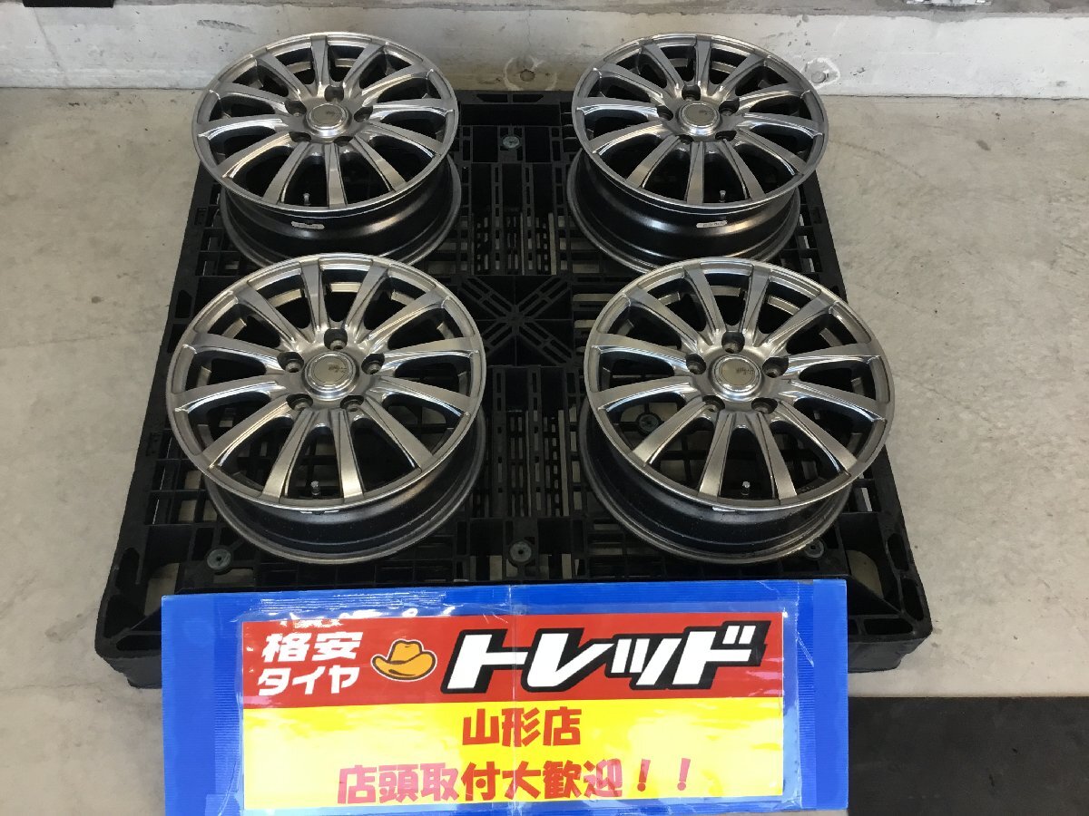 ★山形店 中古ホイール&新品夏タイヤ4本セット シビラ B-12 1560 114 5H +53 & キングボス G521 195/65R15 91H 2024年製 ノア ヴォクシー_画像2