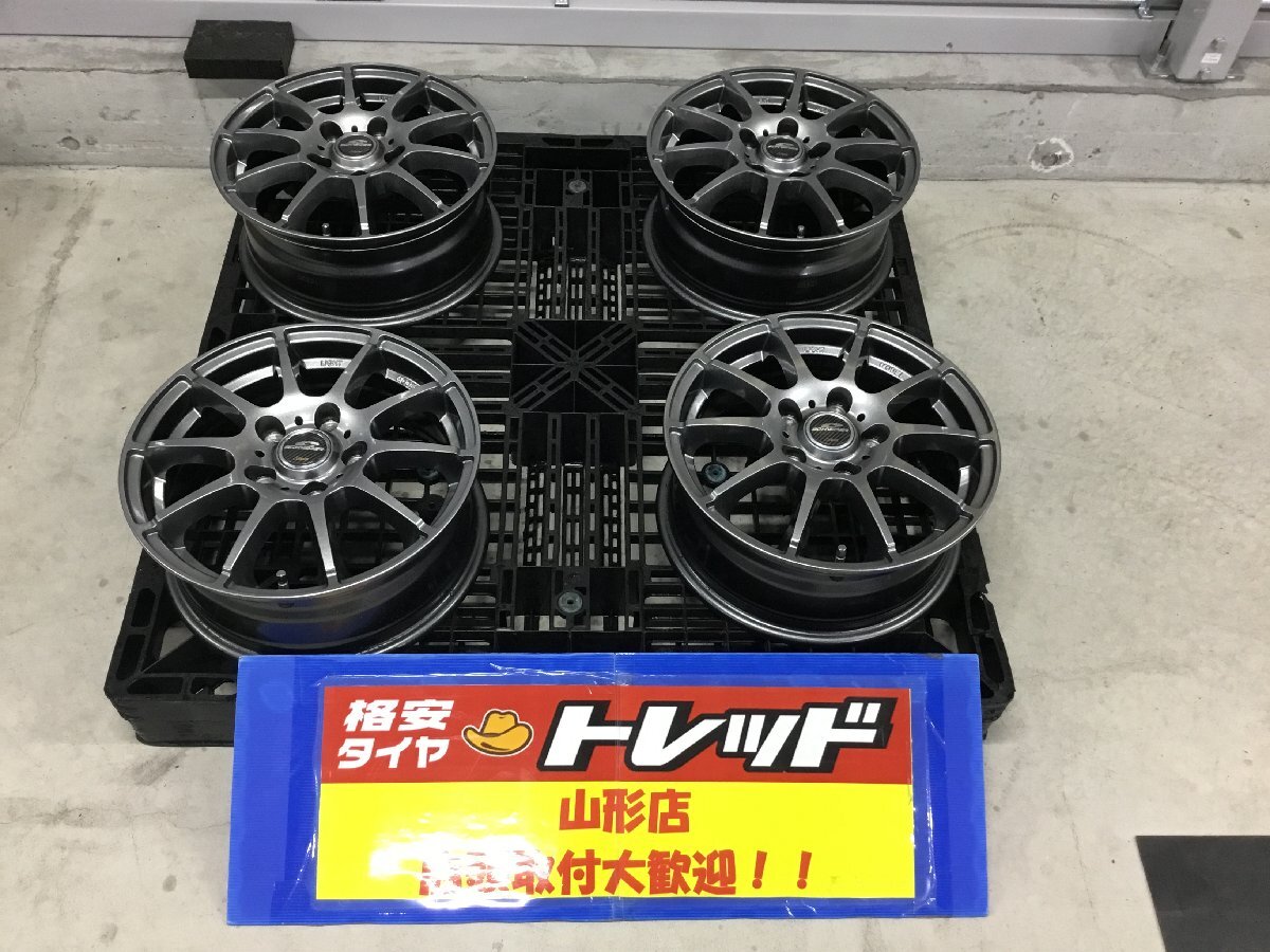 ★山形店 中古ホイール&新品夏タイヤ4本セット シュナイダー 1560 114 5H +45 & キングボス G521 195/65R15 91H 2024年製 アイシス セレナ_画像2