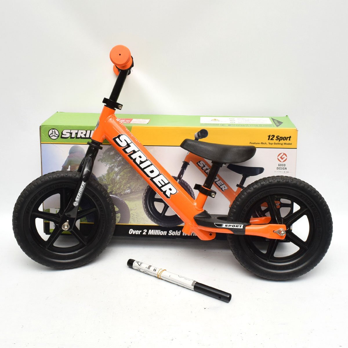 STRIDER 12 Sport ストライダー 12インチ スポーツモデル オレンジ ペダルなし自転車 [S207719]の画像1