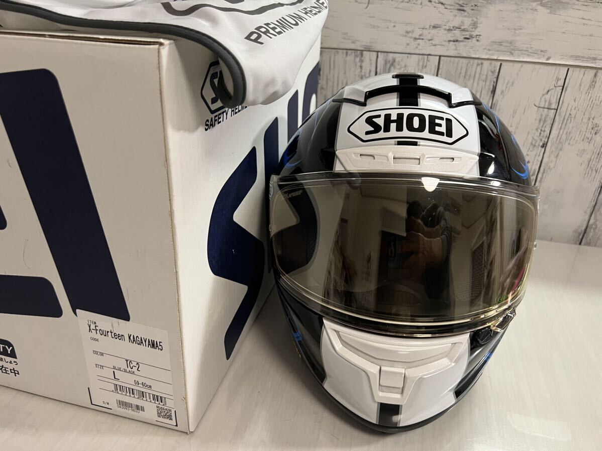 ☆SHOEI ショウエイ X-fourteen X-14 Kagayama5 TC-2 Lサイズ☆の画像8