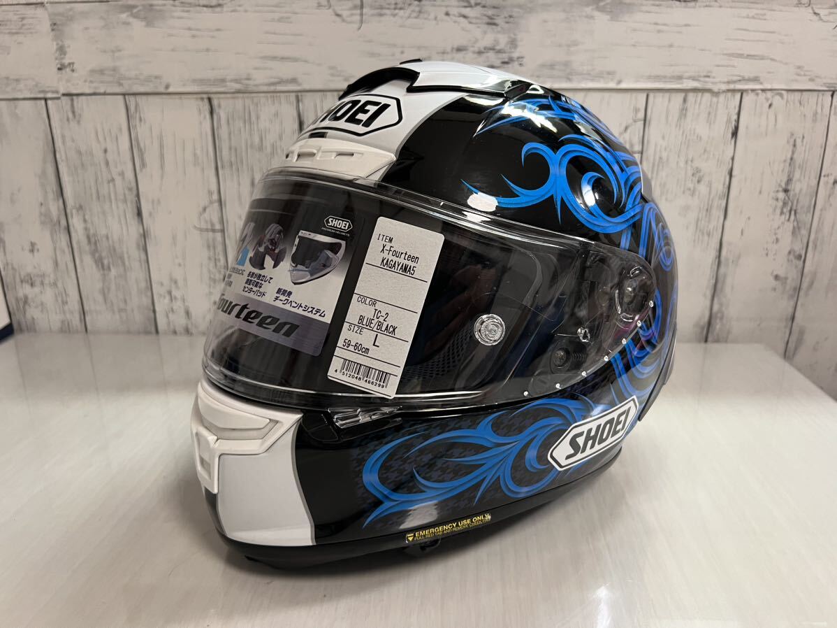 ☆SHOEI ショウエイ X-fourteen X-14 Kagayama5 TC-2 Lサイズ☆の画像1