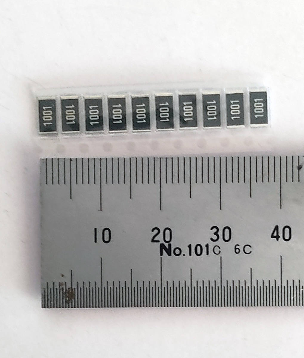 チップ抵抗　１ｋΩ ２Ｗ　±１％　１０個セット　サイズ：6.4mmx3.2mmx0.6mm　6432　抵抗　１Ｋオーム　チップ　抵抗　1KΩ 2W 