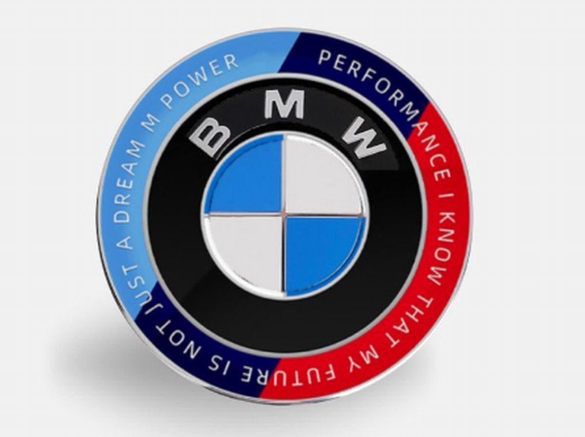 BMW ハンドルエンブレム　直径45mm BMWエンブレム　45mm 50周年エンブレム_画像1