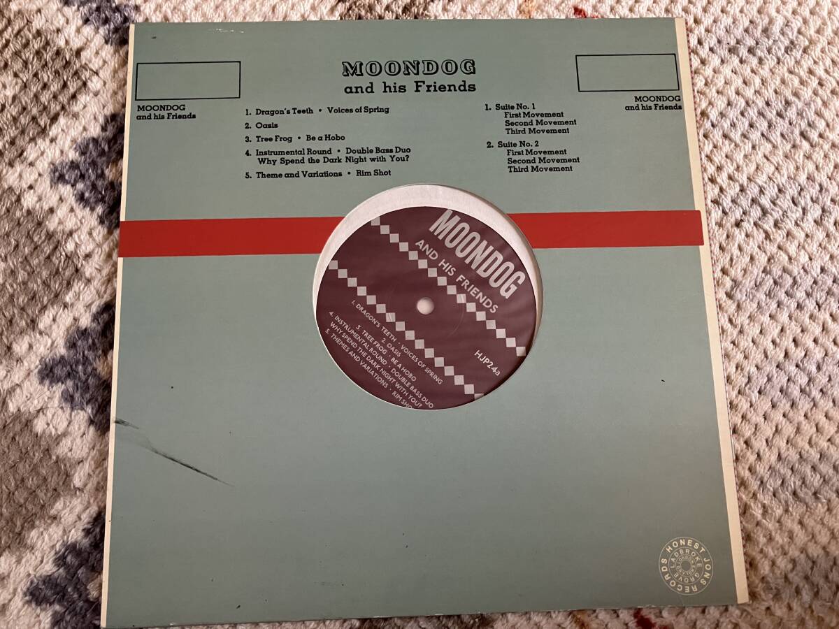 輸入盤 Moondog and his friends 10インチレコード 中古_画像3