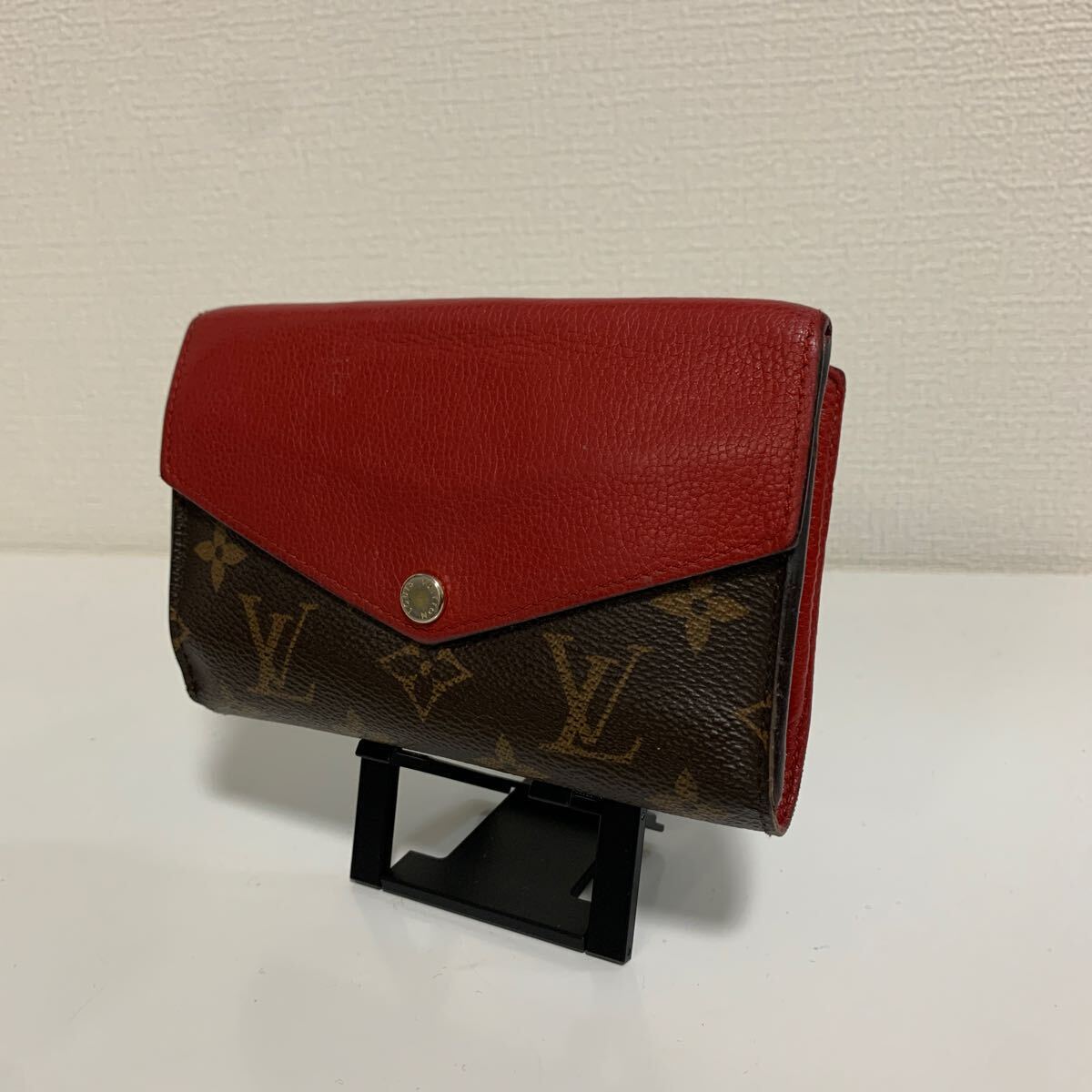 美品　LOUIS VUITTON ルイヴィトン モノグラム 折り財布 ダブルホック　コンパクトパラス　ポルトフォイユ パラス_画像2