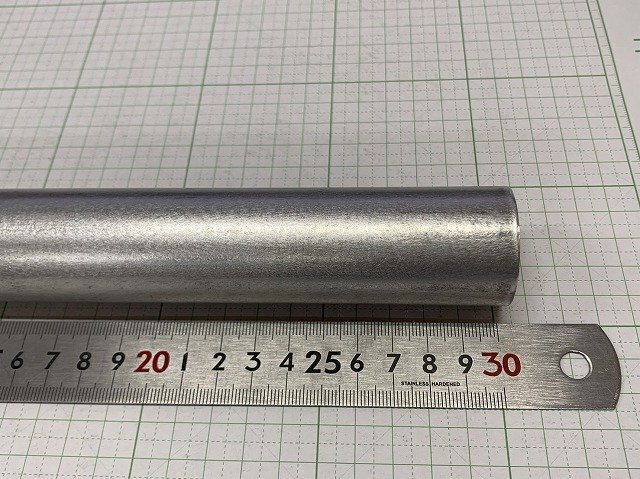 アルミ丸棒　φ34×300mm　端材　アルミ合金 A2024　超ジュラルミン【レターパックプラス520円】《2024-34-300》_画像4