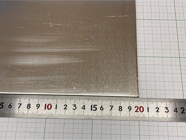 アルミ合金　A3004　アルミ板　端材 200×150×2.5mm 　複数枚対応可能【スマートレター180円】《#200-150-2.5》_画像2