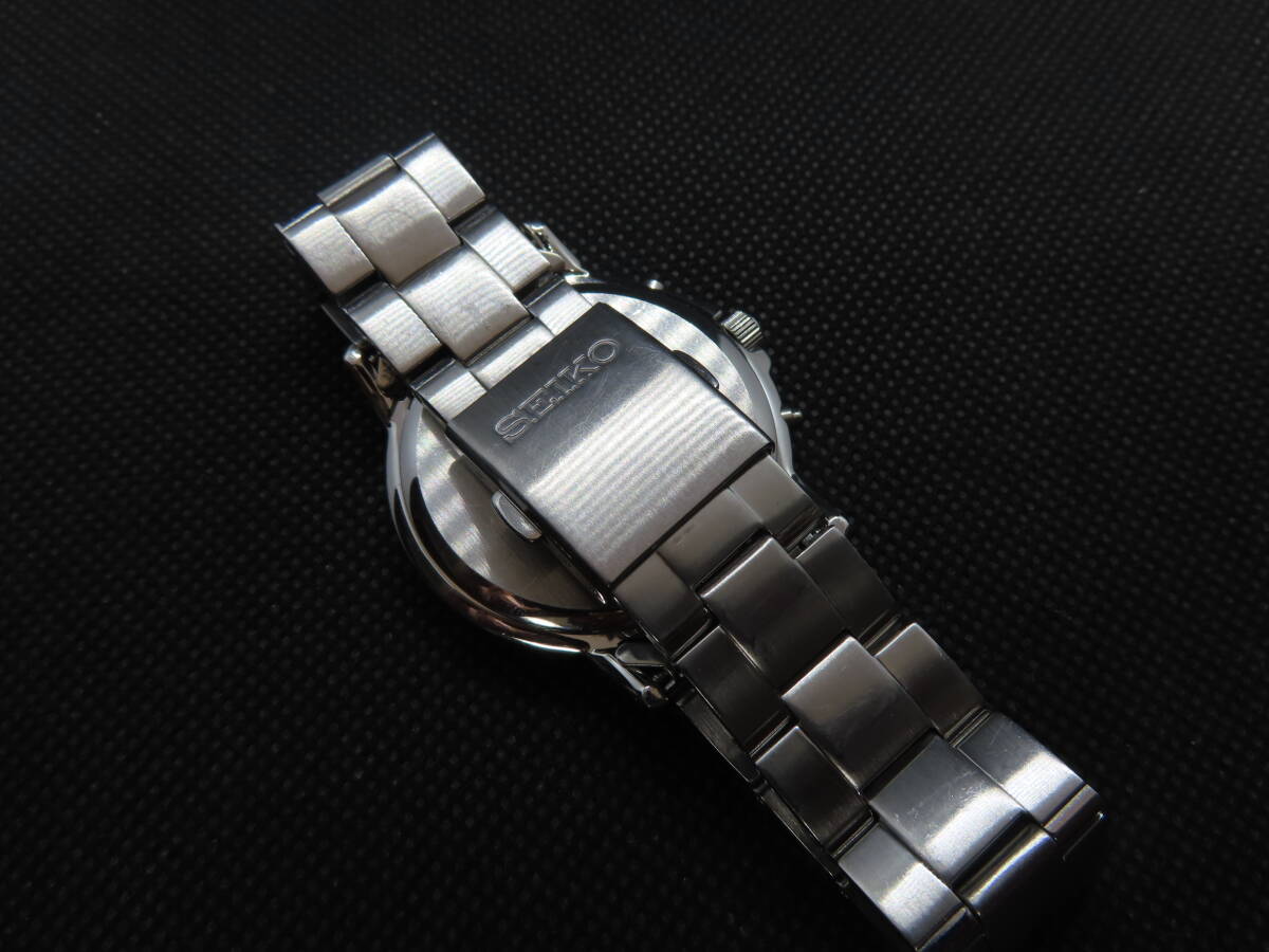 1円～【完動品・良品】SEIKO/セイコーSPIRIT/スピリット ソーラー電波時計 メンズ●SBTM167■7B52-0AF0★全国送料無料_画像4