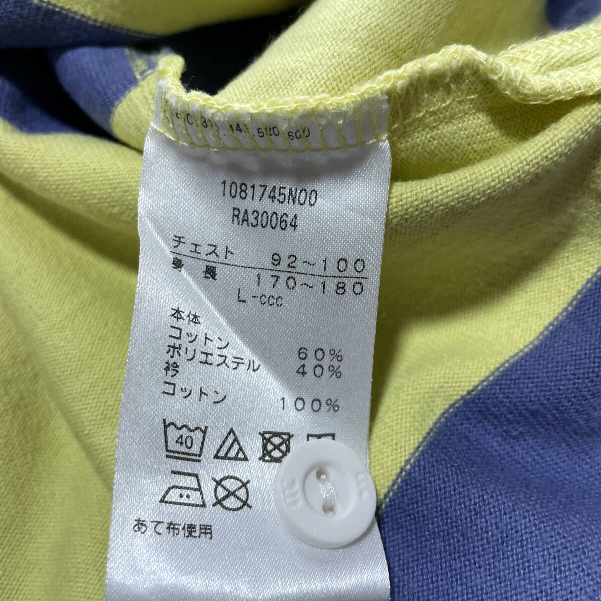 E-19 カンタベリー（オブニュジーランドジャパン） サイズ L！ ラガーシャツの画像4