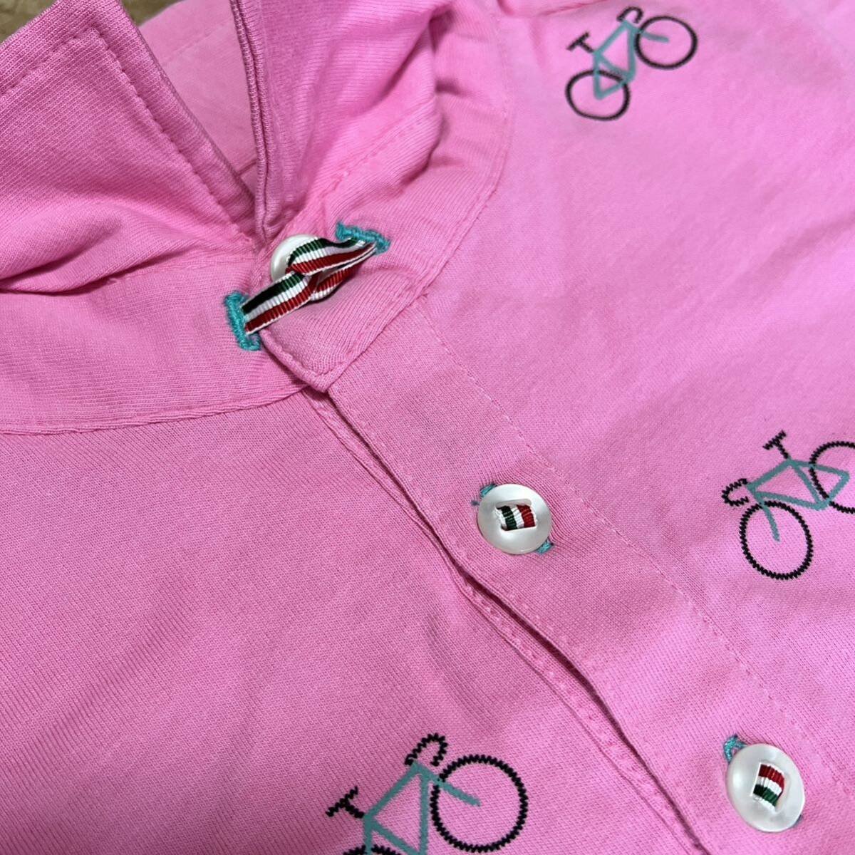 【新品・2枚セット】ビアンキ ポロシャツ Sサイズ イエロー ピンク / Bianchi ロードバイク クロスバイク サイクルウェア サイクルジャージ_画像6