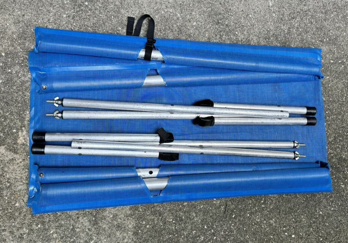 キャンプタイム CAMP TIME ロールアコット Roll-A-Cot STANDARD SIZE ブルー 米国製 メッシュ コット USED キャンプ カヌーキャンプ _画像1