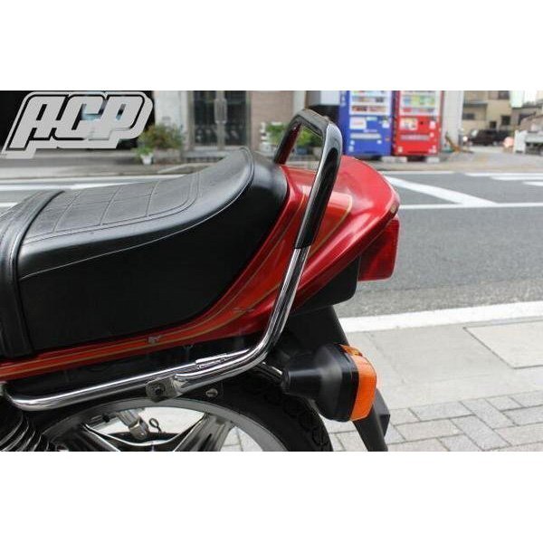 CB400N用 ゴム付きタンデムバー（黒）新品 バブ ホーク３_画像2