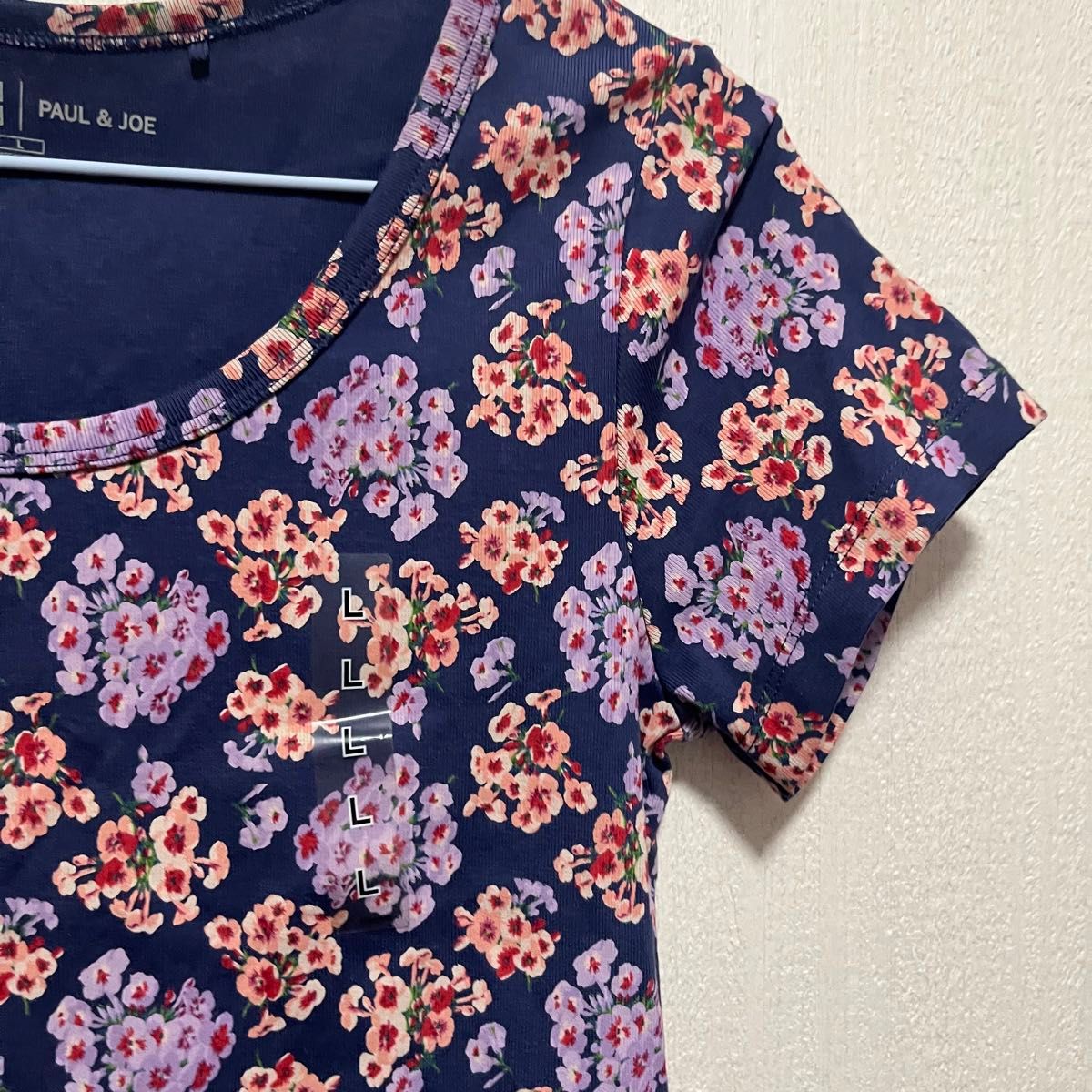 《タグなし新品》 UNIQLO ユニクロ PAUL&JOE 半袖Tシャツ カットソー 花柄 トップス