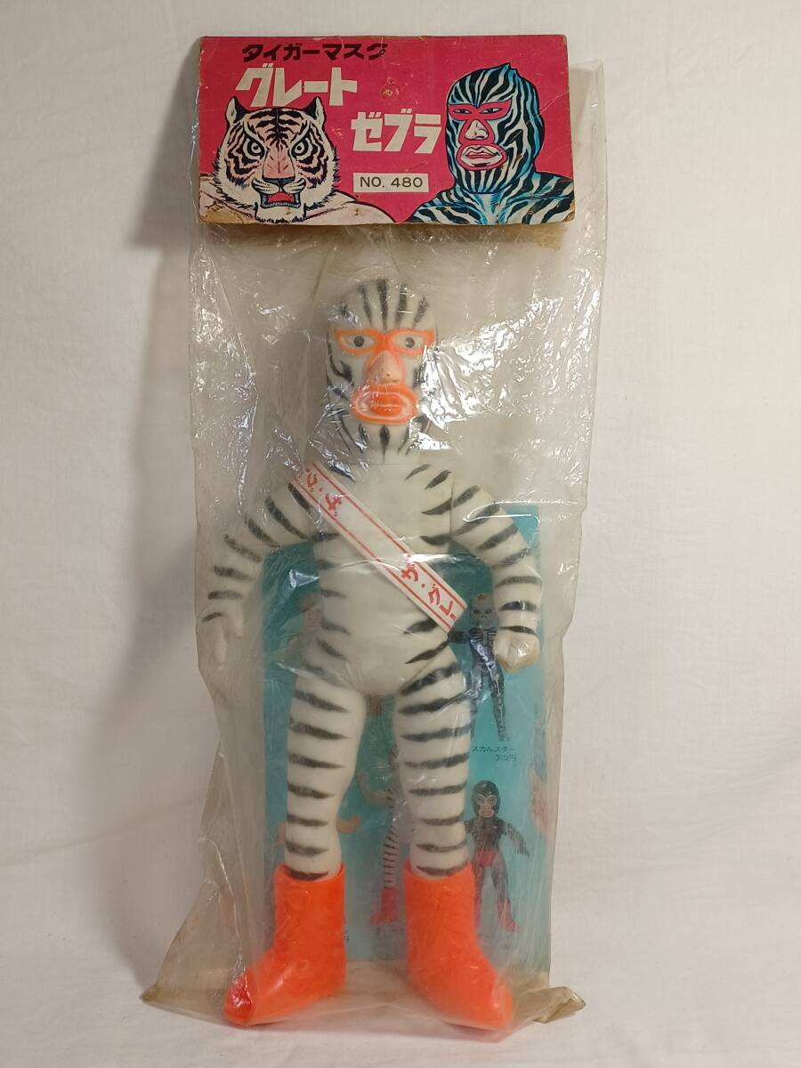 #nakajima подлинная вещь [ Great Zebra ] пакет есть заголовок есть sofvi Tiger Mask черепаха Mark средний . завод .. было использовано отсутствует la- электро- человек meti com 