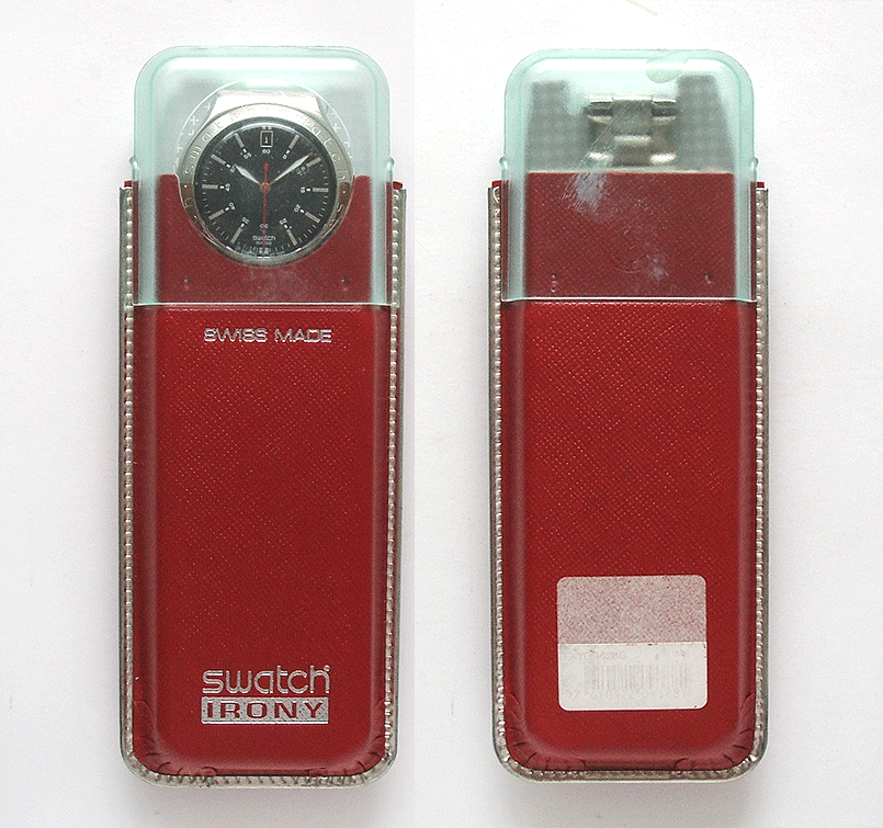  unused goods ( clock )* Irony Swatch *Twirl*YGS428G* date function equipped * battery replaced operation middle * plastic storage cover . dirt . damage equipped 