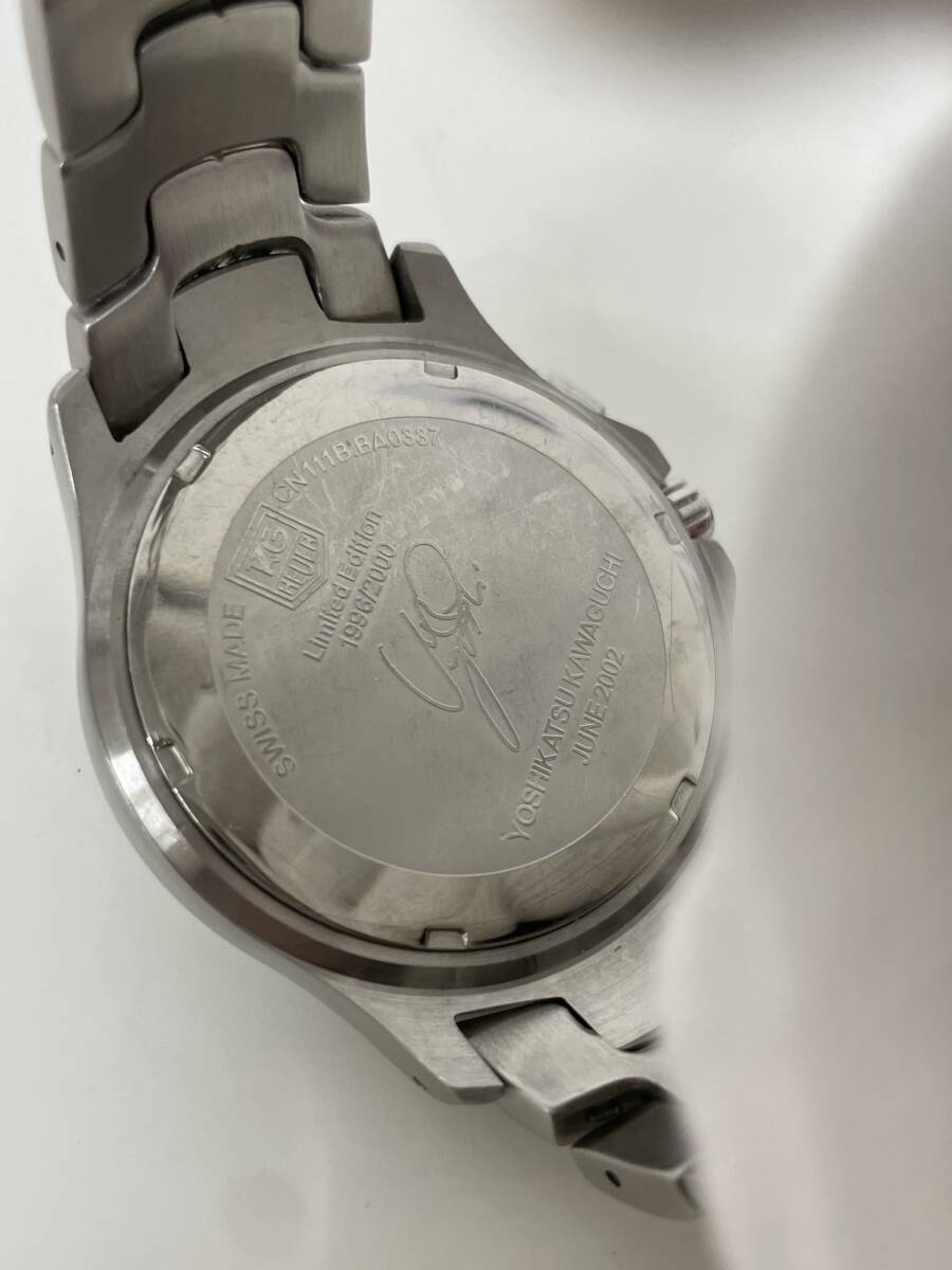 TAGHEUER タグホイヤー リンク LINK 川口能活モデル CN111B.BA0337 限定 メンズ腕時計　NO.6779_画像5