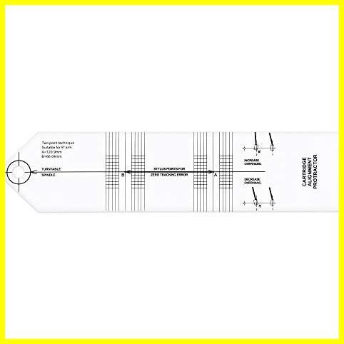 - オーバーハング調整 トラッキングエラー プロトラクター 補正 アライメント レコード針 分度器 カートリッジ -音質改善_画像1