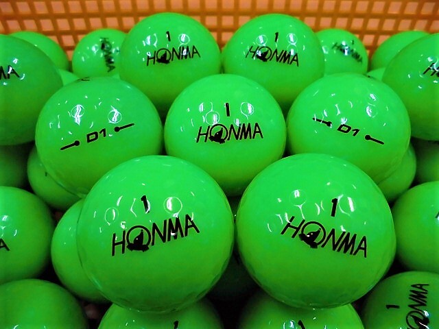 ●厳選美品●ホンマ 本間ゴルフ HONMA【D1】2020年モデル ライムグリーン 50個 ロストボール●_画像2