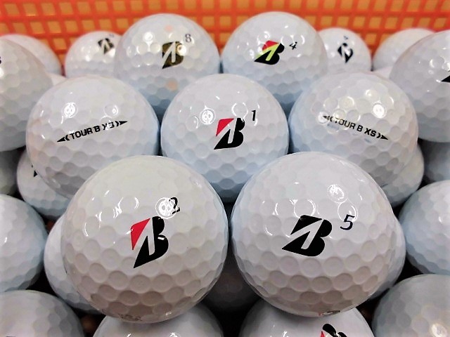 ●ブリヂストン BRIDGESTONE【TOUR B XS】2022年モデル Bマーク ホワイト/コーポレートカラー/パールホワイト 50個 ロストボール●_画像2