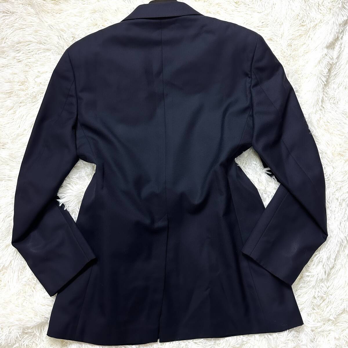  ultimate beautiful goods rare XL.LL~L!BROOKS BROTHERS setup suit 2 piece black navy blue black navy total reverse side spring autumn oriented YA72B large size Brooks Brothers 
