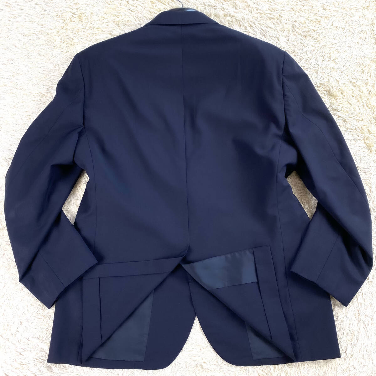  beautiful goods rare XL.LL~L!BROOKS BROTHERS setup suit wide design wide .. unlined in the back dark blue black navy 2 piece large . Brooks Brothers 