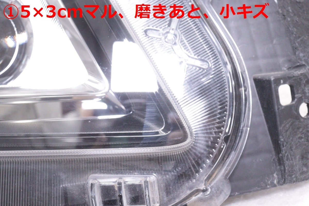 45-403★美品★LED MH35S ワゴンRスティングレー★右ヘッドライト KOITO 100-59376 ユニット ブラック 純正★スズキ (DM)_画像4