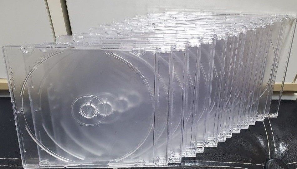 空 薄型CD、DVDケース 5mm クリア 透明 12枚セット