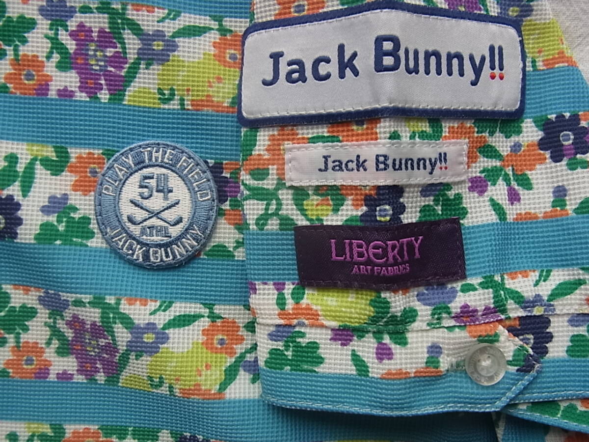 Jack Bunny!! ジャック バニー　リバティープリント　ゴルフシャツ　サイズ 1_画像4
