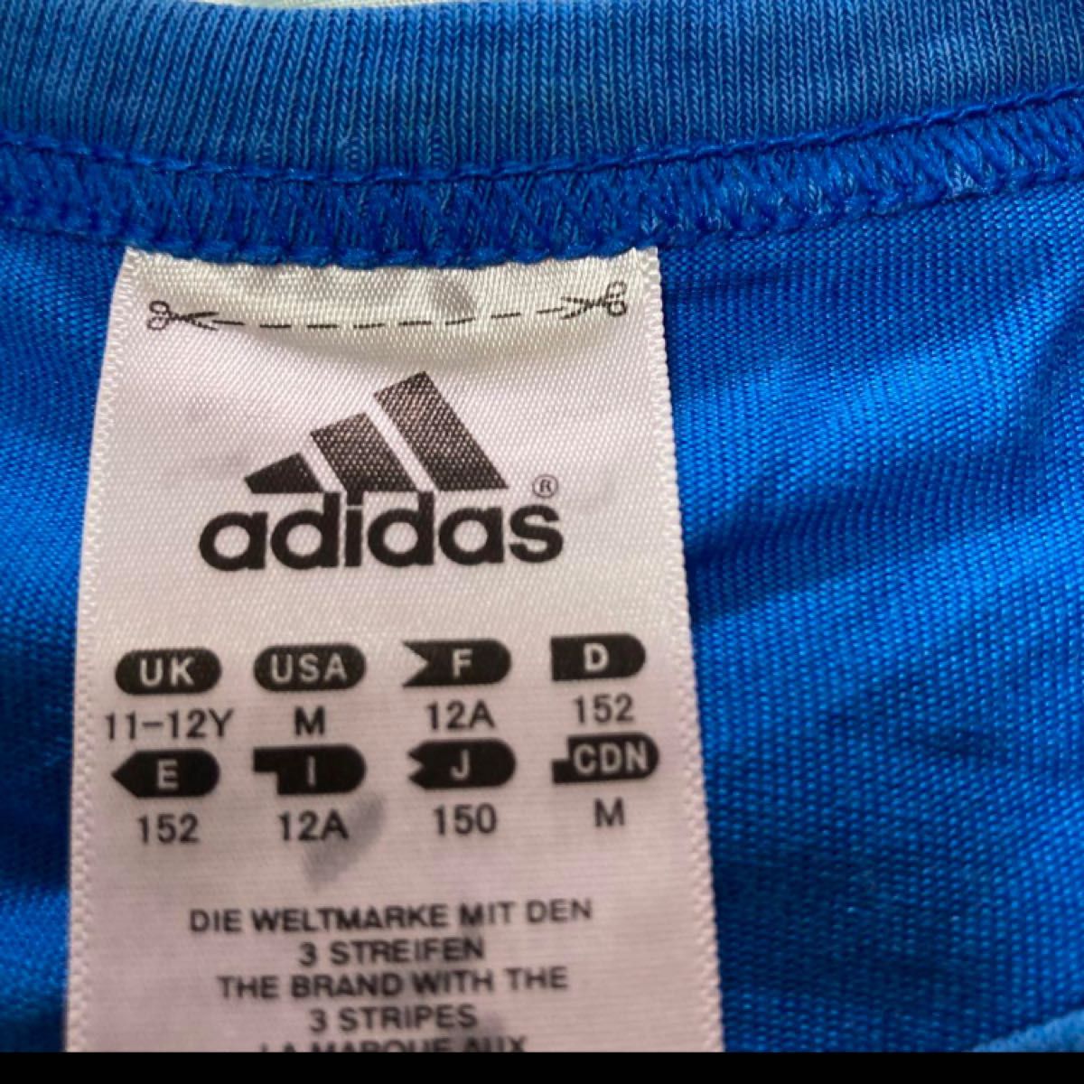 adidas 150 ブルー Tシャツ 半袖 半袖Tシャツ アディダス サッカー Jリーグ トレーニングウェア