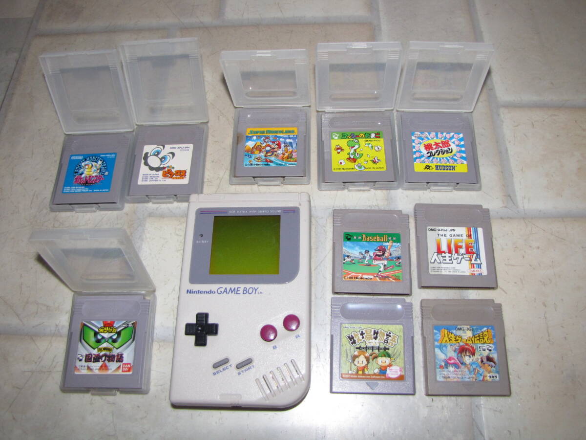 (ブランドロゴ)の人気ランキング BOY GAME Nintendo 1989 DMG-01 桃太郎 ポケットモンスター青 本体
