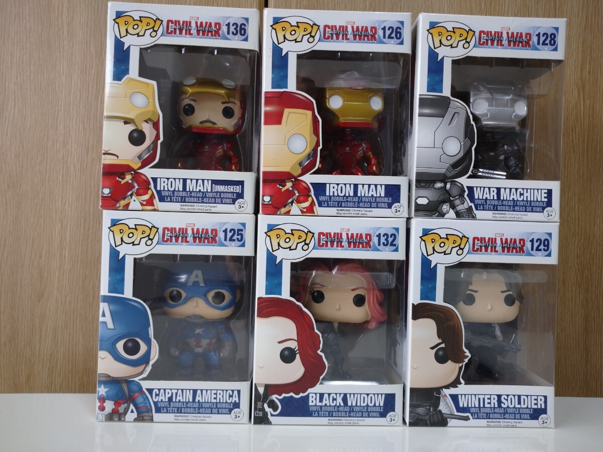 Funko POP ファンコ ポップ MARVEL フィギュア 14個+オマケ1個 　全て新品、未開封品_キャプテンアメリカ　CIVIL WAR