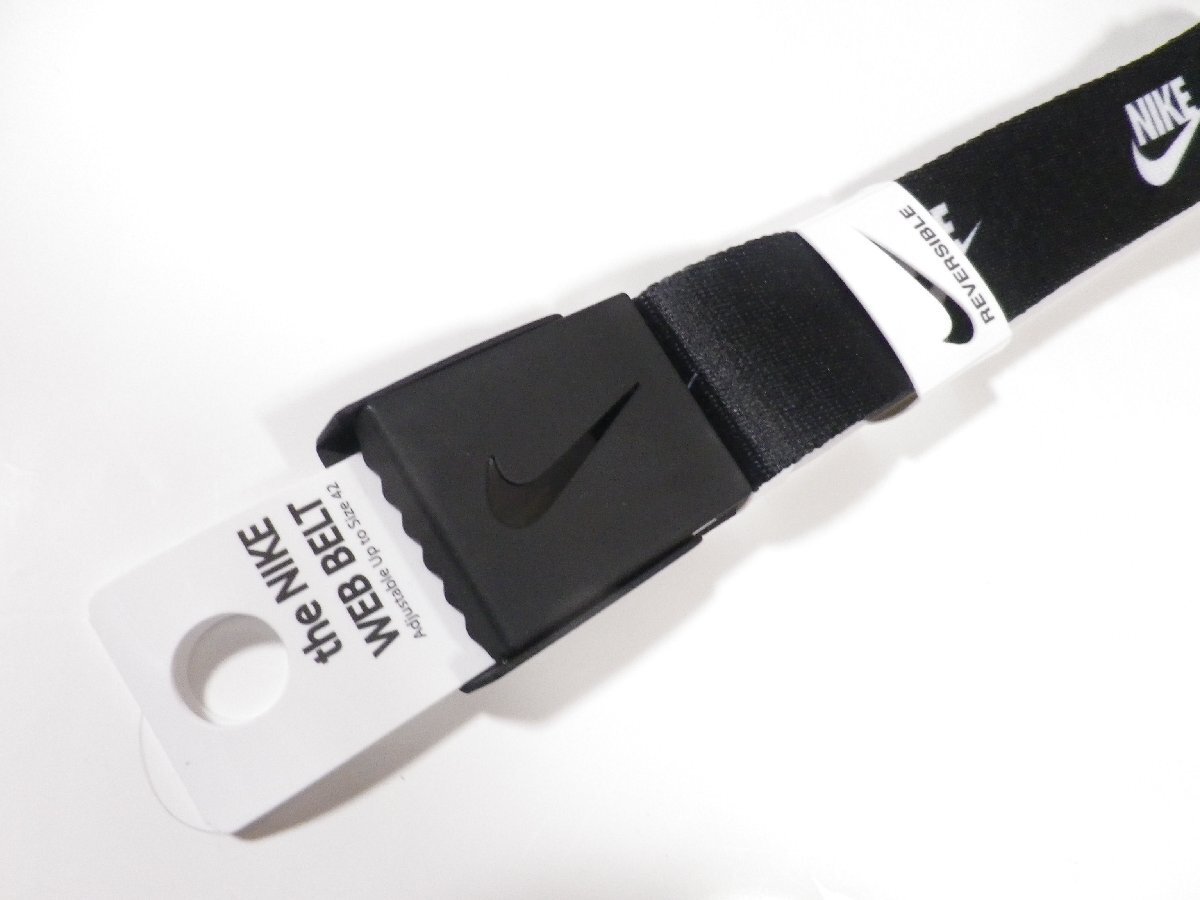 新品即決送料込 Nike Futura Logo Reversible Web Belt ブラック_画像7