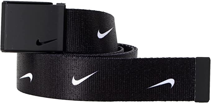新品即決送料込 Nike Swoosh Repeat Logo Reversible Web Belt ブラック_画像4