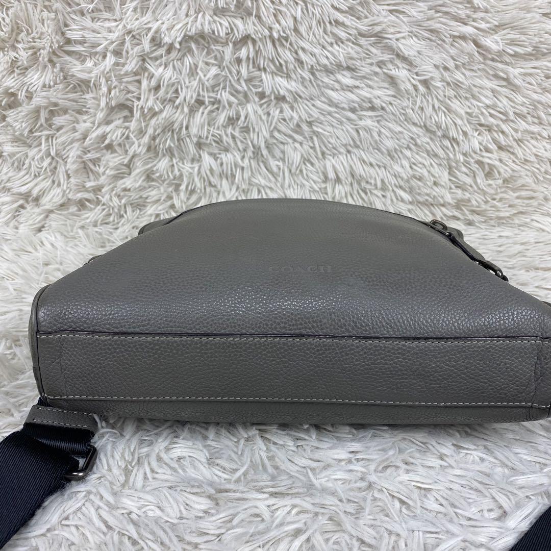 1円〜【大人気】COACH コーチ ショルダーバッグ カメラバッグ ビジネスバッグ メトロポリタン シボ革 レザー ロゴ型押し_画像6