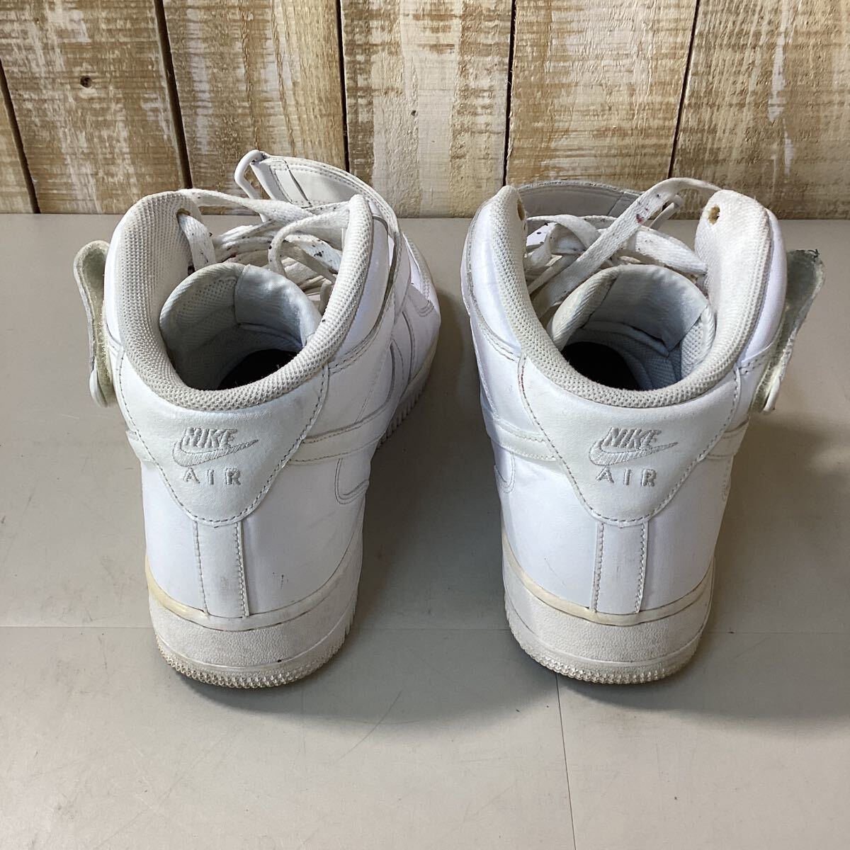 ナイキ NIKE AIR FORCE1 エアフォース1 エアフォース 28cm スニーカー ホワイト 白 315123-111 中古品の画像5