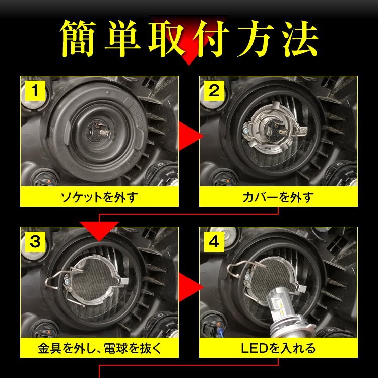 RF3～8ステップワゴン H4 LEDヘッドライト H4 Hi/Lo 車検対応 H4 12V 24V H4 LEDバルブ LUMRAN ヘッドランプ ルムラン 前期後期_画像7