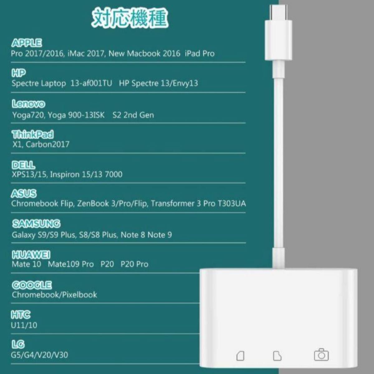 USB タイプC SDカードリーダー