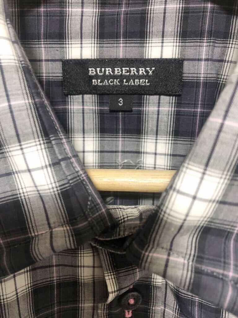  Burberry Black Label BURBERRY BLACK LABEL рубашка с коротким рукавом размер 3(L соответствует )