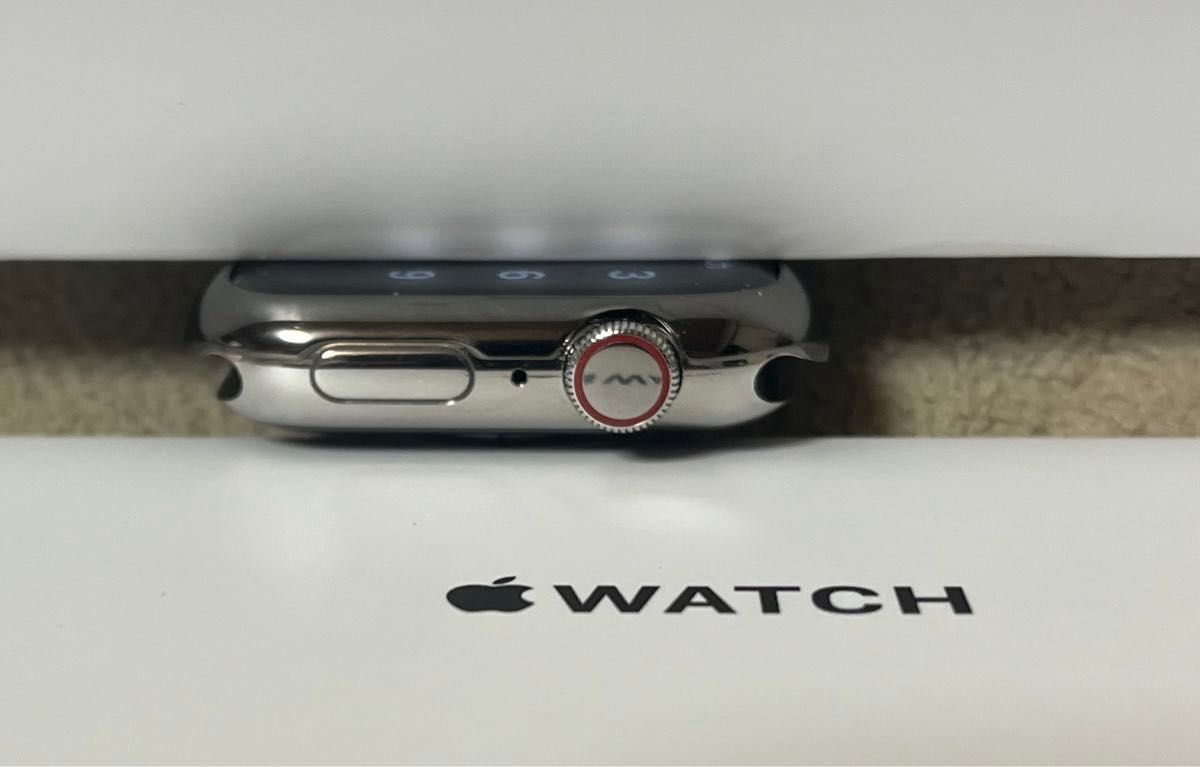 【美品】 Apple Watch Series 4 GPS+Cellular ステンレスモデル 44mm バッテリー容量100％