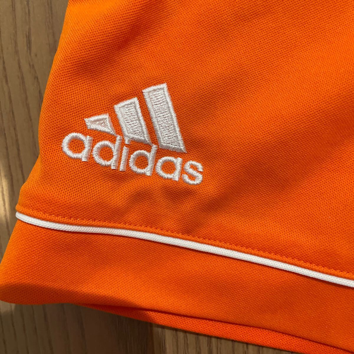 【中古・まとめて取引OK】ADIDAS(アディダス) サッカー パンツ サイズ160 オレンジ_画像3